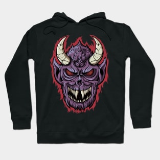 Evil Demon Face Hoodie